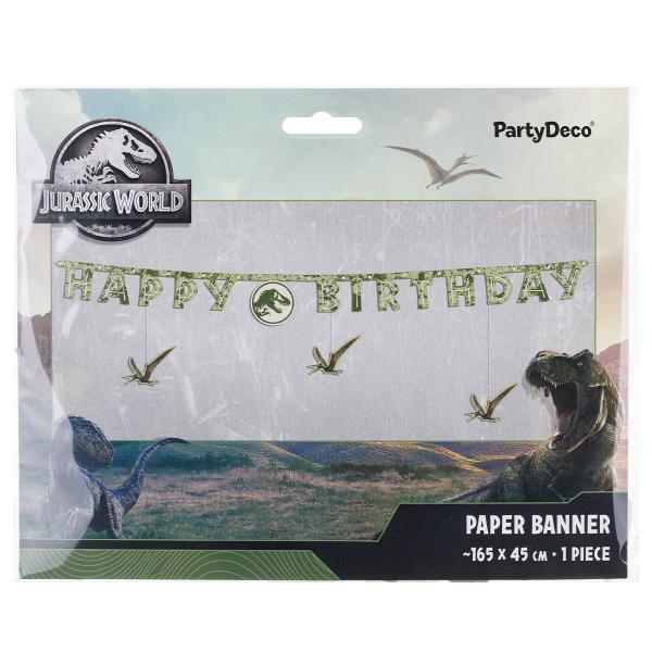 Jurassic World Happy Birthday Girlang 165 x 45 cm