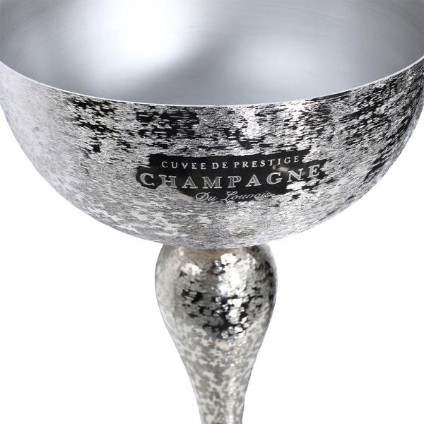 Silver Flaskkylare Stål 62 cm