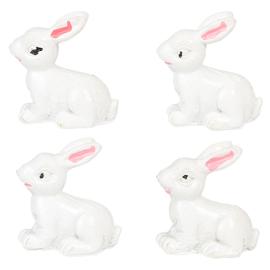 Kanin Vit 3 cm 4-pack