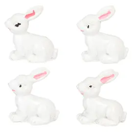 Kanin Vit 3 cm 4-pack