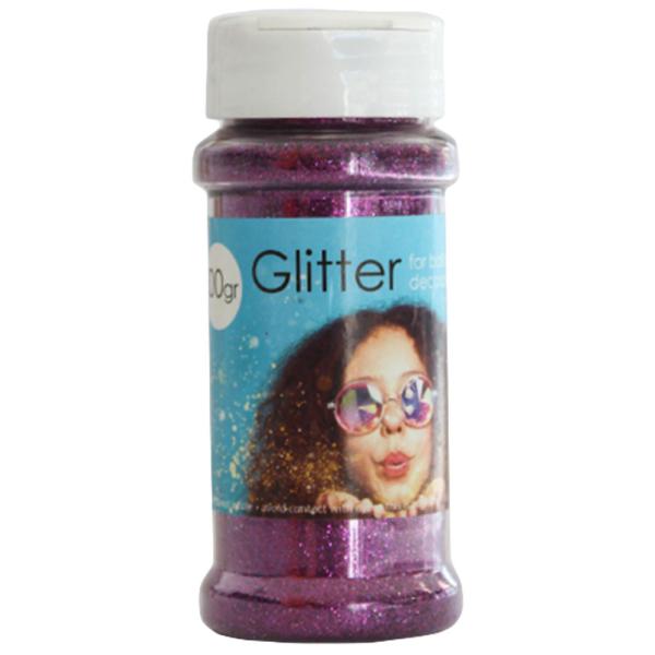 Glitter på Burk Lila