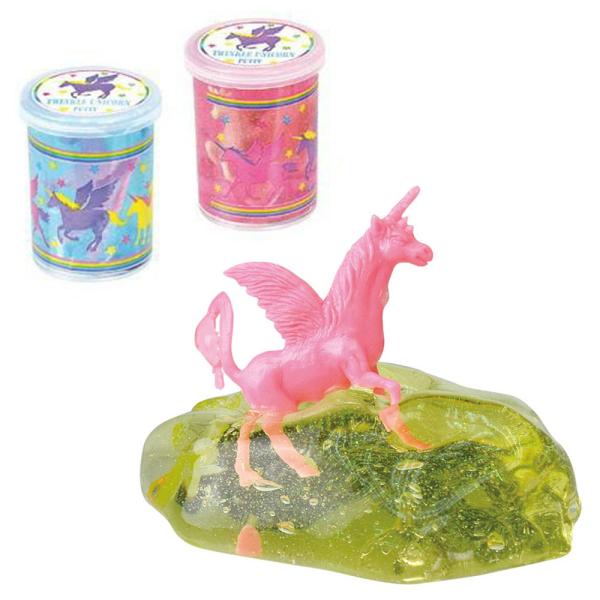 Glitter Slime med Enhörning