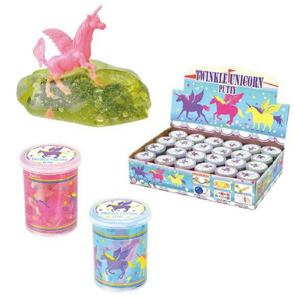 Glitter Slime med Enhörning