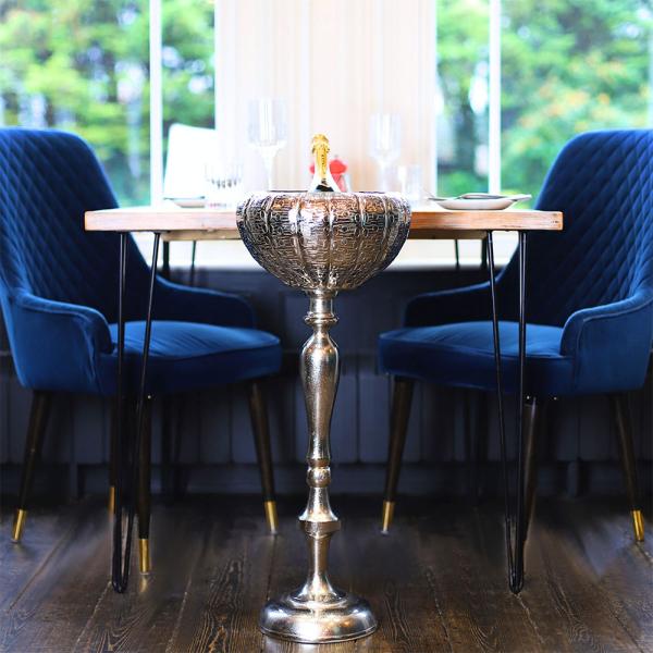 Silver Flaskkylare Stål 79 cm