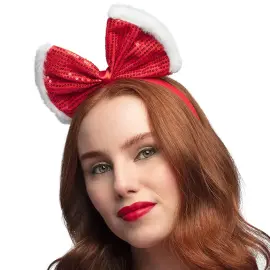 Juldiadem med Rosett R&ouml;d