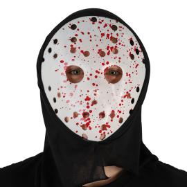 Blodig Hockeymask med Huva