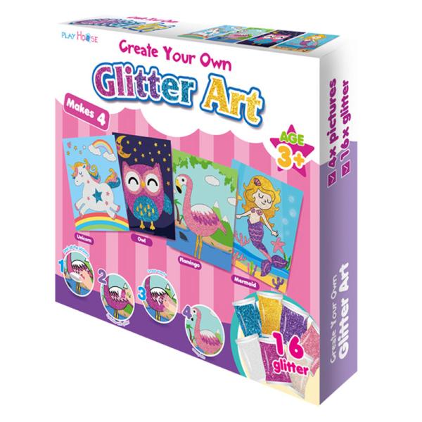 Glitterkort Pysselset