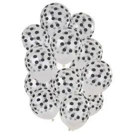 Prickiga Ballonger Svart & Transparent