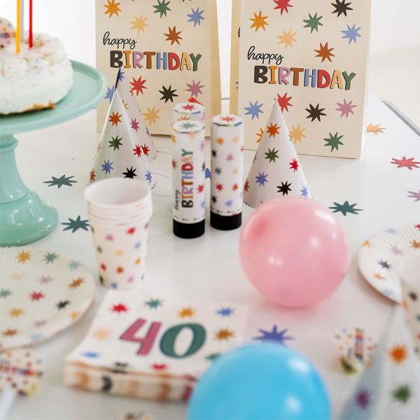 Pappersservetter med Stjärnor 40 år 20-pack