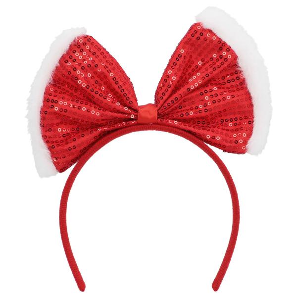 Juldiadem med Rosett Röd