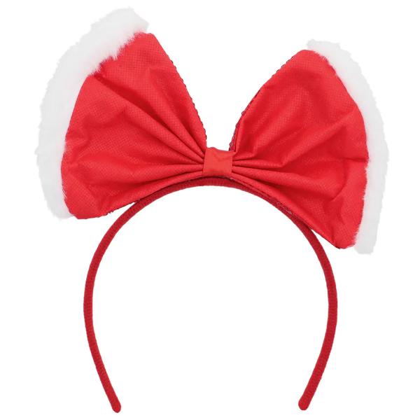 Juldiadem med Rosett Röd