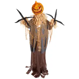 Animerad Ond Pumpafågelskrämma 183 cm