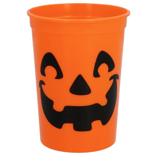 Plastmuggar Pumpa Orange 30 cl