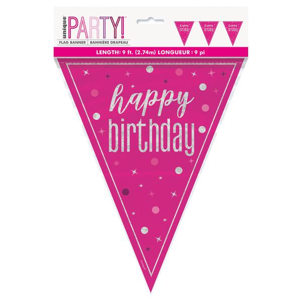 Happy Birthday Vimpelgirlang Cerise 2,74 m