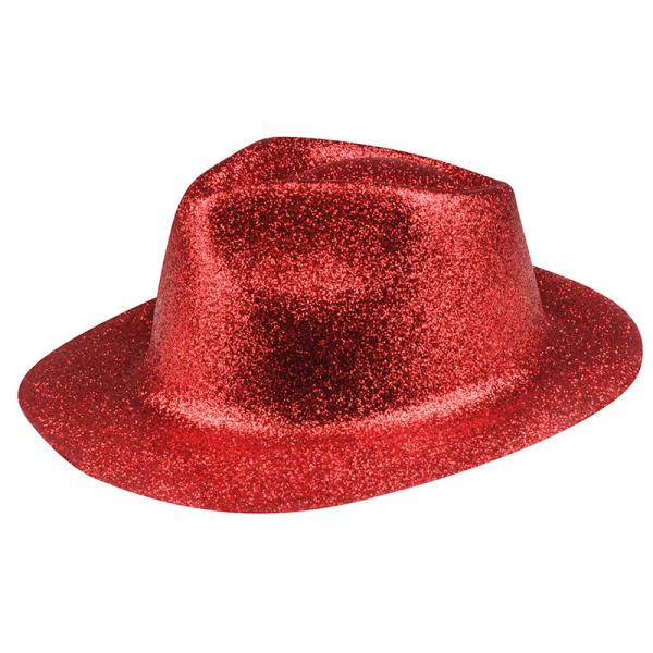 Glittrig Partyhatt Röd