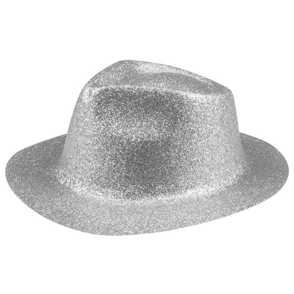 Glittrig Partyhatt Silver