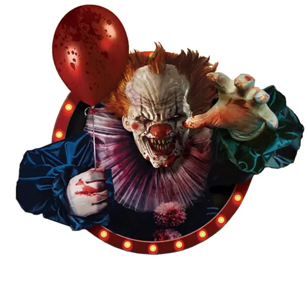 Självhäftande Väggdekoration Clown