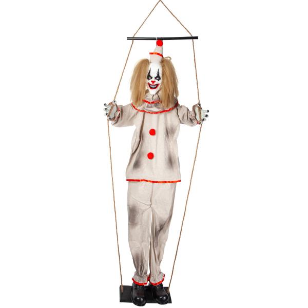 Animerad Skräckclown på Gunga 140 cm