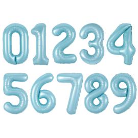 Sifferballong Babybl&aring; 86 cm