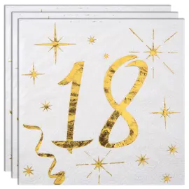 Kaffeservetter 18 År Sparkle