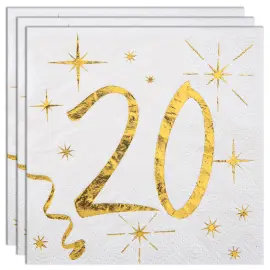 Kaffeservetter 20 År Sparkle