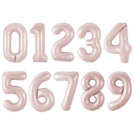 Sifferballong Babyrosa 86 cm