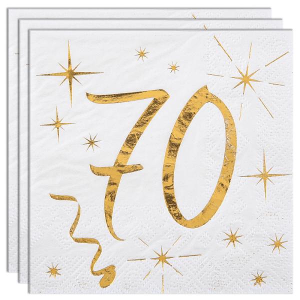 Kaffeservetter 70 År Sparkle