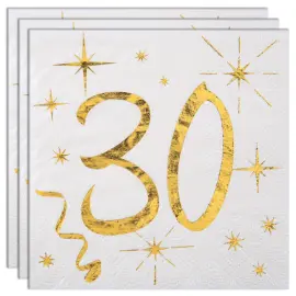 Kaffeservetter 30 År Sparkle