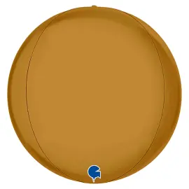 Globe Folieballong Satin Guld