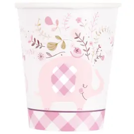 Pappersmuggar Rosa Elefant 27 cl 8-pack