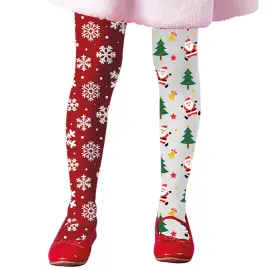 Strumpbyxor med Julmotiv 7-10 &aring;r