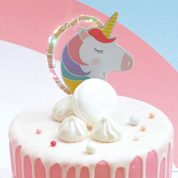 Cake Topper LED Enhörning