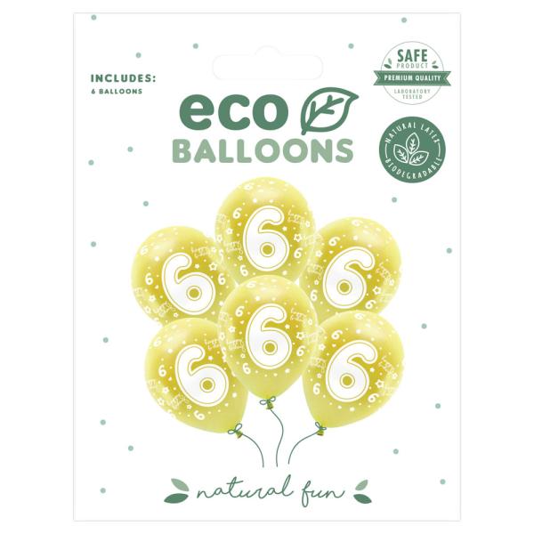 Ballonger Metallic Guld Happy B-day 6