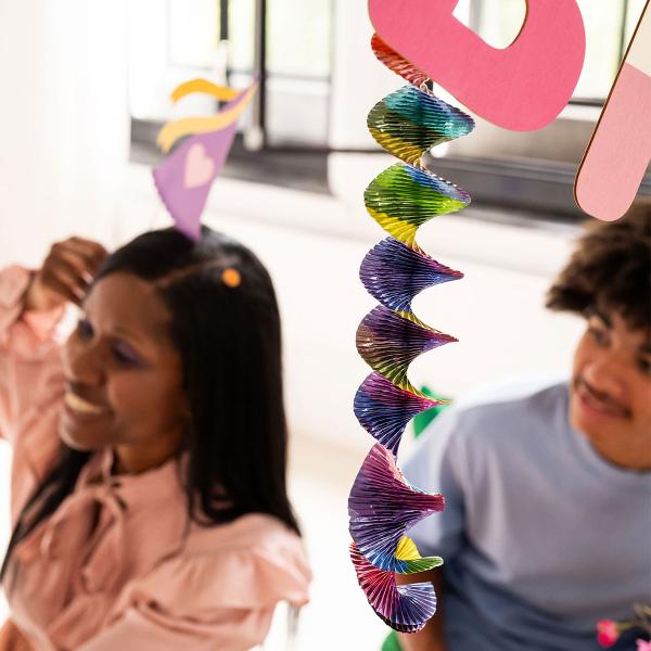 Virvateller Färgglada 60 cm 4-pack