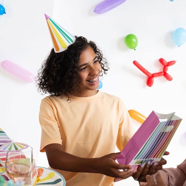 Partyhattar Stripetastic 6-pack