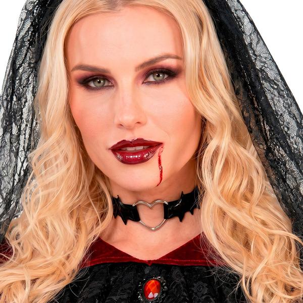 Choker Hjärta & Fladdermusvingar Svart