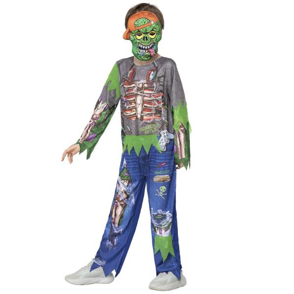 Zombie Gamer Maskeraddräkt Barn