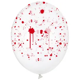 Latexballonger Blodst&auml;nk Genomskinliga