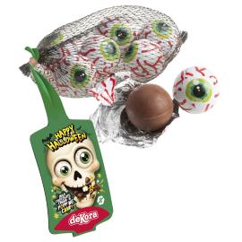 Choklad&ouml;gon med Poppande Godis