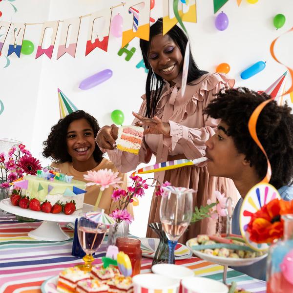 Partyhattar Stripetastic 6-pack