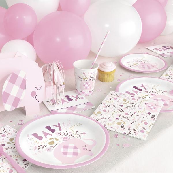 Pappersmuggar Rosa Elefant 27 cl 8-pack