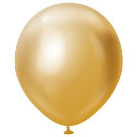 Latexballonger Guldkrom 45 cm