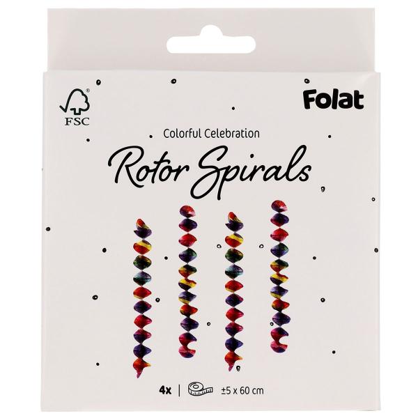 Virvateller Färgglada 60 cm 4-pack