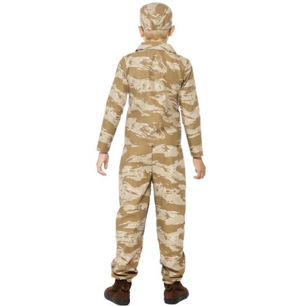 Desert Soldat Maskeraddräkt Barn