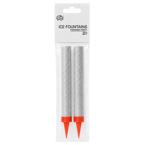 Glittriga Isfacklor Silver 2-pack