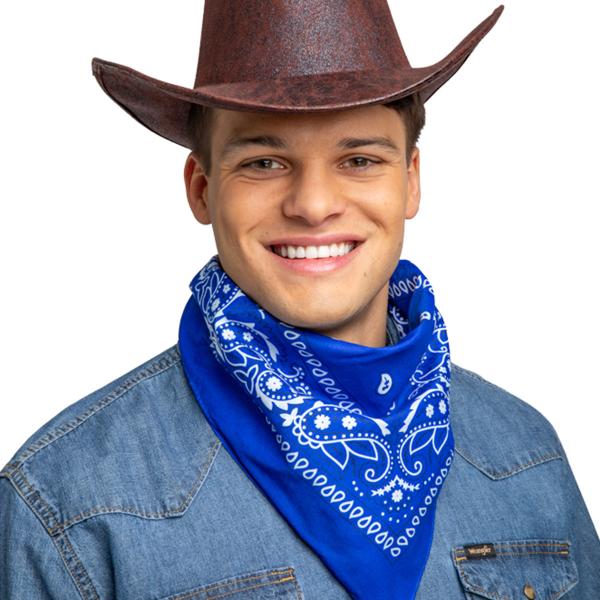 Blå Cowboy Bandana