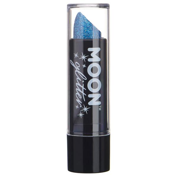 Moon Glitter Holografiskt Glitter Läppstift Blå