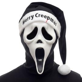Ghostface Mask med Tomteluva Svartvit