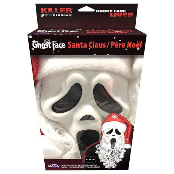 Ghostface Mask med Tomteluva & Skägg