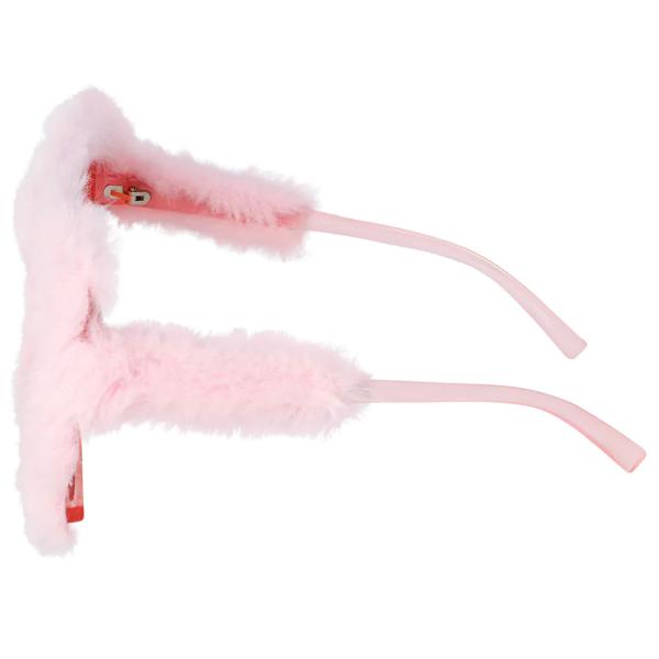 Partyglasögon Fluffig Ljusrosa